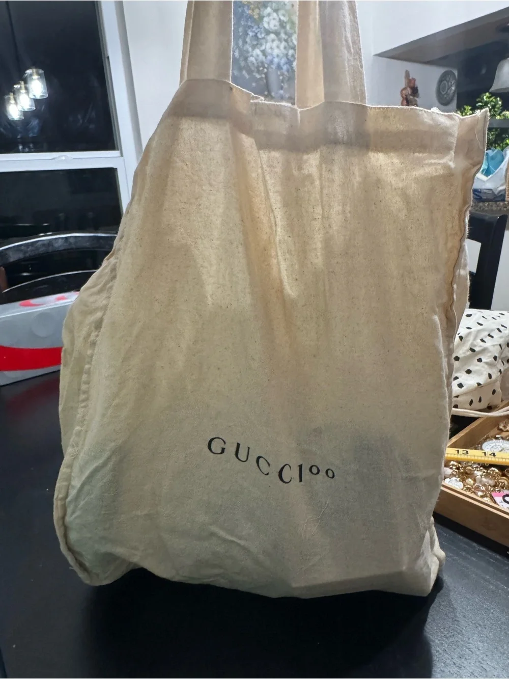 Gucci Canvas Dust Bag – Natural Beige